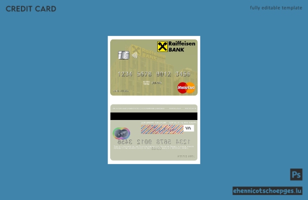 Serbien Raiffeisen banka a.d. Beograd Mastercard Beispielvorschau